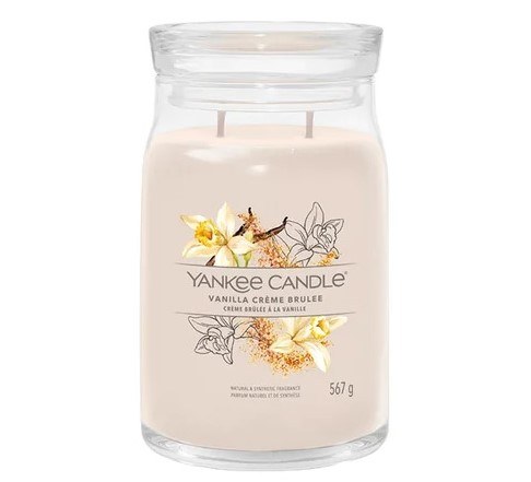 YANKEE CANDLE VANILLA CREME BRULEE LARGE JAR