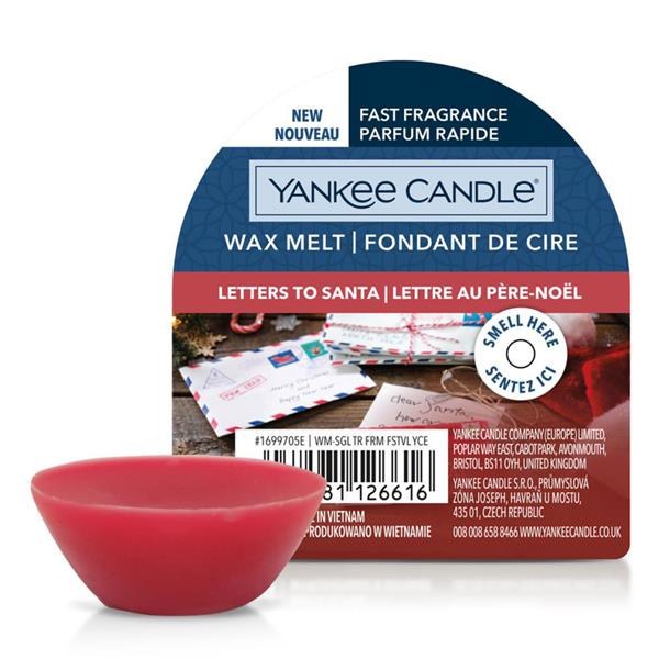 YANKEE CANDLE LETTERS TO SANTA WAX MELT