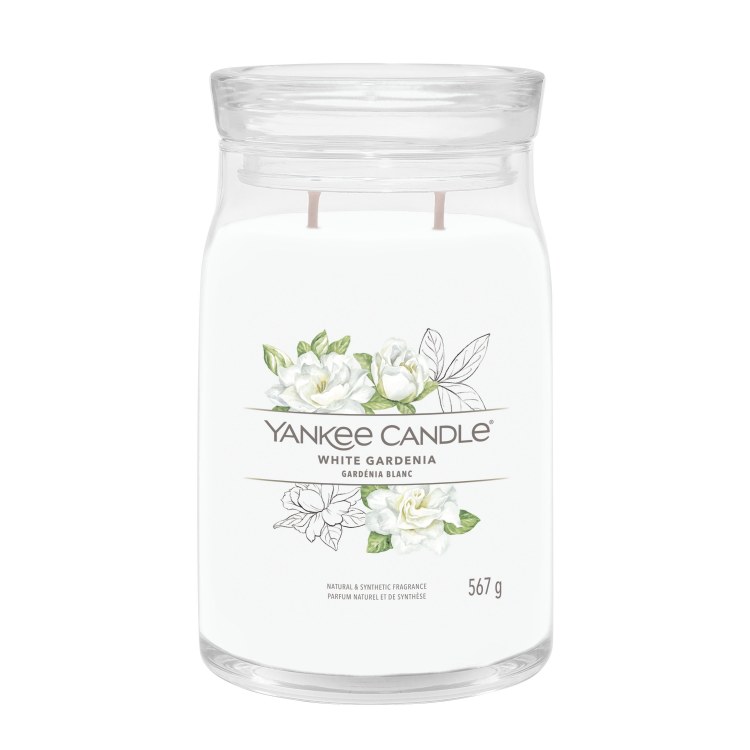 YANKEE CANDLE WHITE GARDENIA LARGE JAR