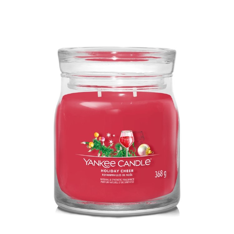 YANKEE CANDLE SIGNATURE MEDIUM JAR HOLIDAY CHEER