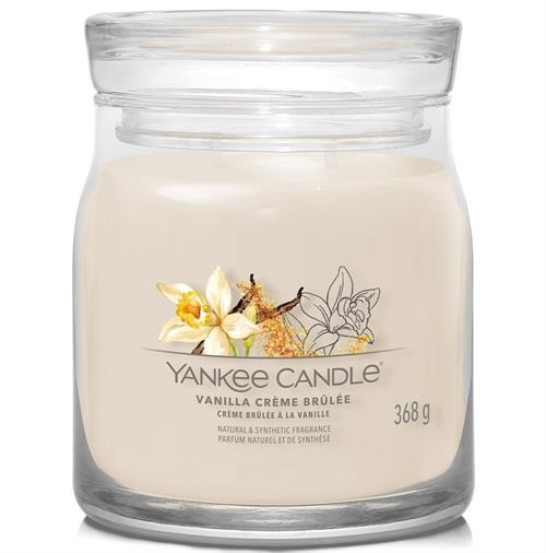 YANKEE CANDLE VANILLA CREME BRULEE MEDIUM JAR