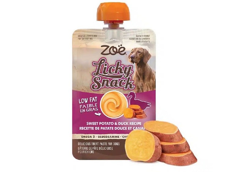 ZOE LICKY SNACK, SW POTATO &amp; DUCK 85G