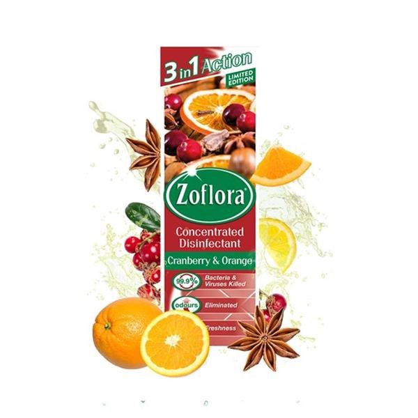 ZOFLORA CONCENTRATED DISINFECTANT - CRANBERRY AND ORANGE 250ML