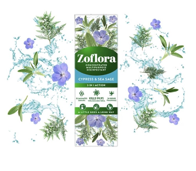 ZOFLORA CONCENTRATED DISINFECTANT - CYPRESS &amp; SEA SAGE