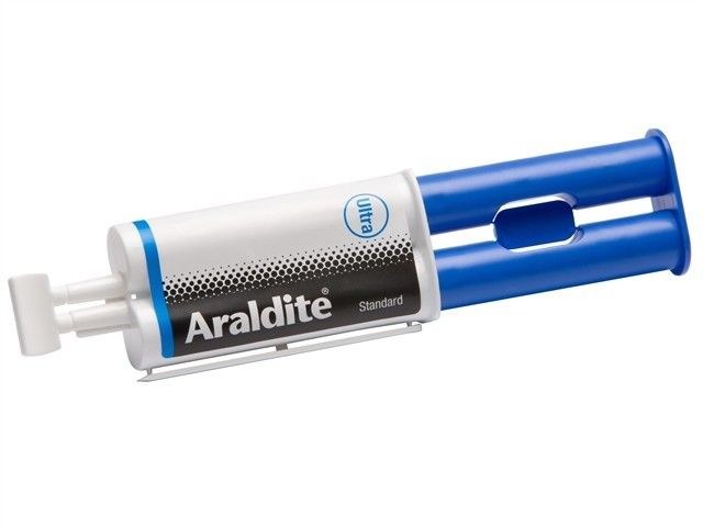 ARALDITE STANDARD SYRINGE ALL PURPOSE EPOXY GLUE BLUE 24ML