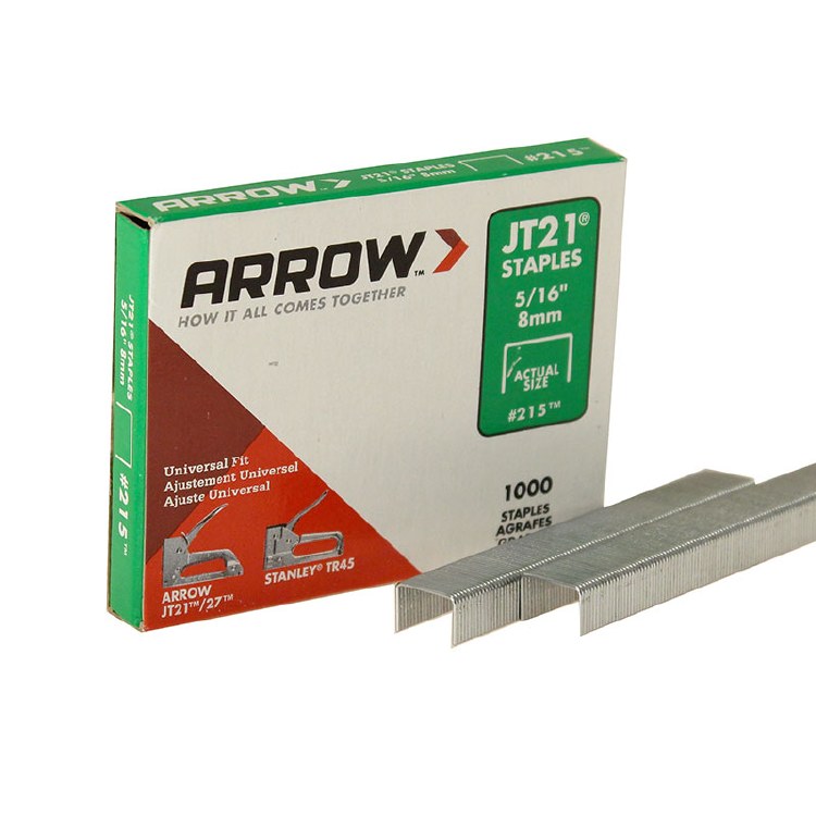 ARROW JT21 5/16-8M STAPLES - 1000 PACK