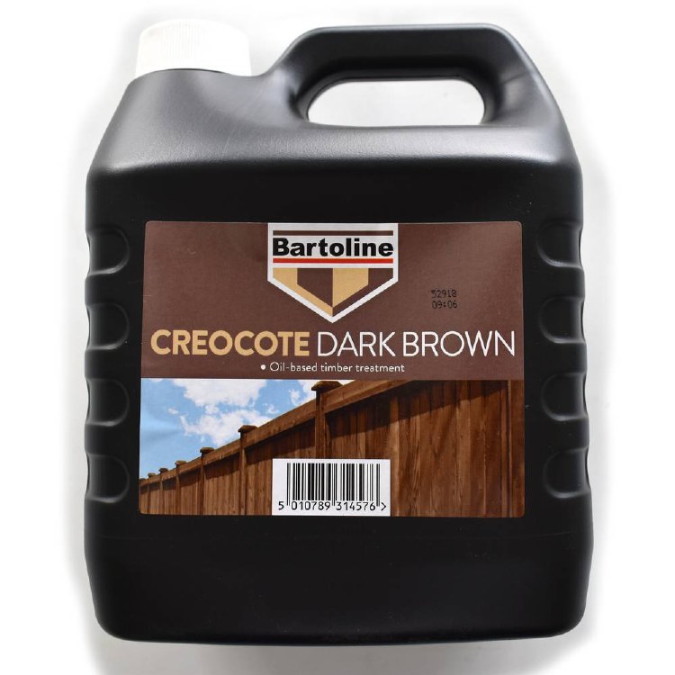 BARTOLINE CREOCOTE 4LITRE - DARK BROWN