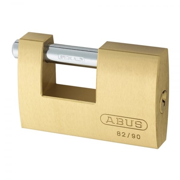 ABUS BRASS SHUTTER LOCK 82/90