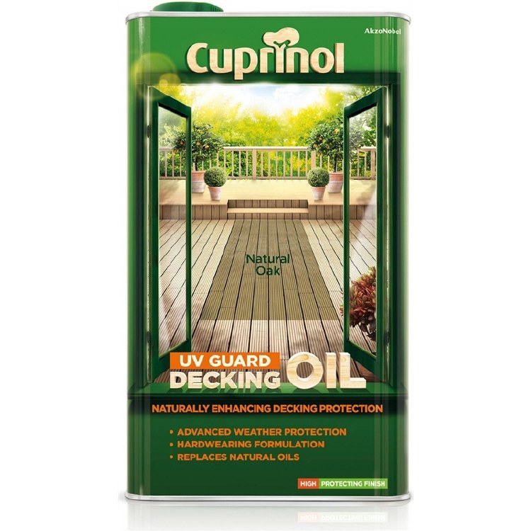 CUPRINOL UV GUARD DECKING OIL NATURAL 5L