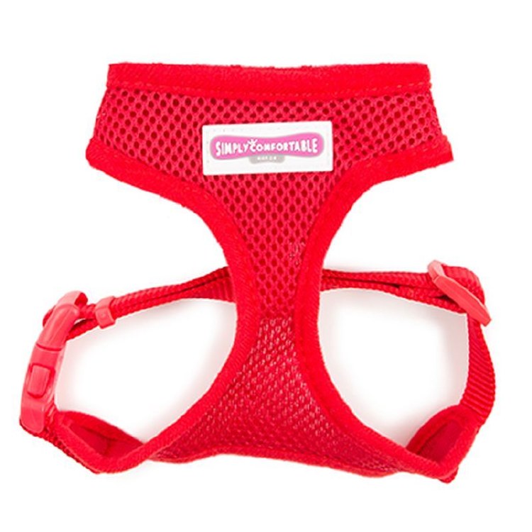 COMFORT MESH DOG HARNESS RED - LARGE