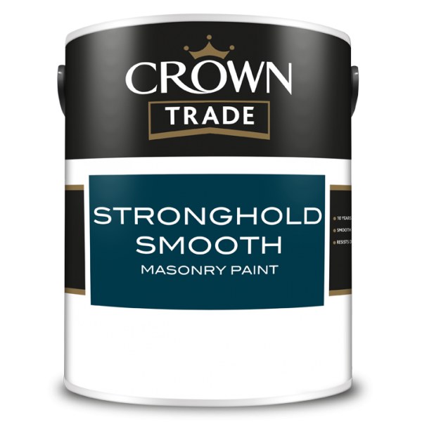 CROWN TRADE STRONGHOLD SMOOTH MASONRY PAINT - SCORCHED EARTH 5LT