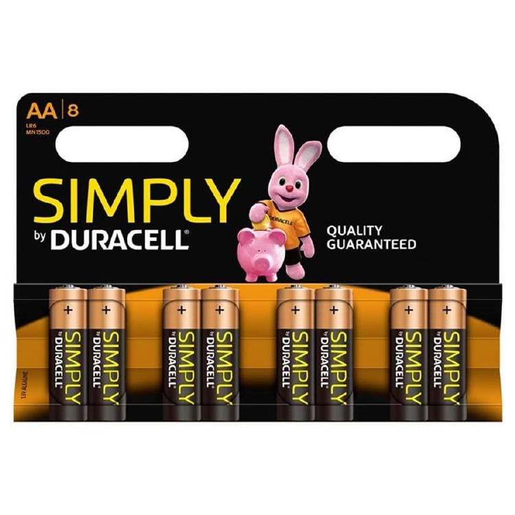 DURACELL PLUS AA BATTERY  8 PACK