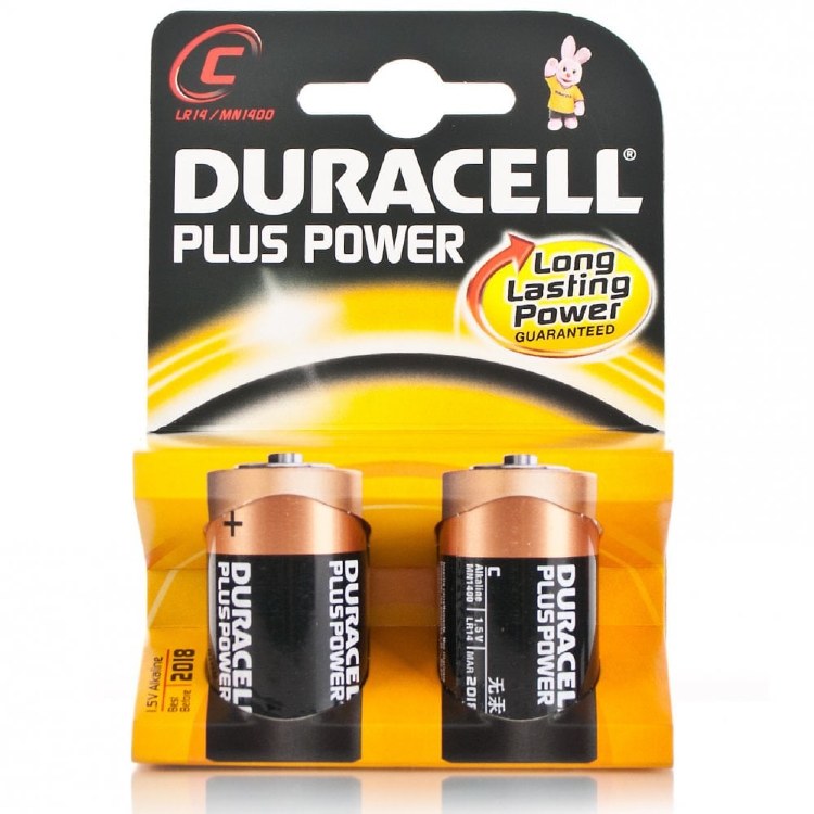DURACELL C BATTERY 2 PACK