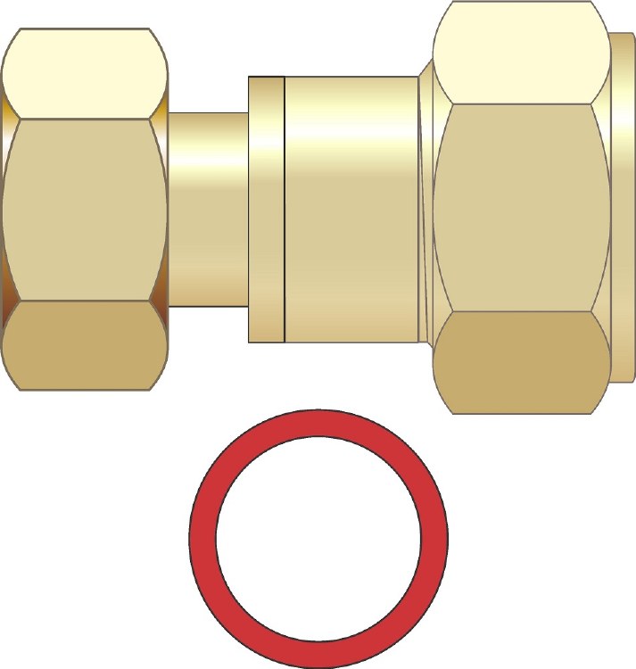 EASIPLUMB 1/2" SWIVEL F.I X 1/2" STRAIGHT COUPLING