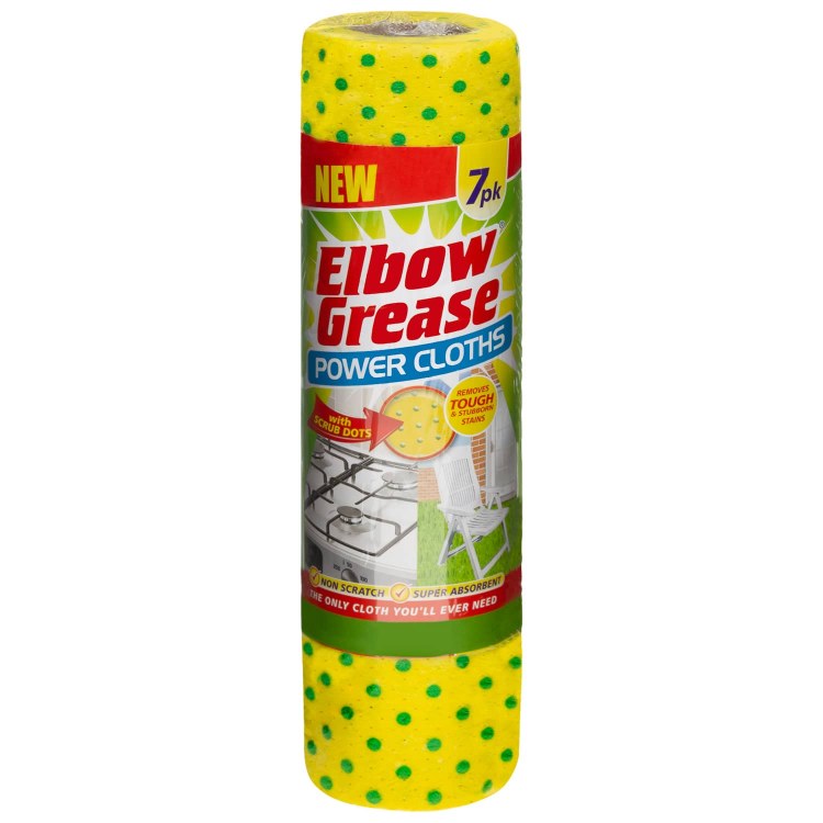 ELBOW GREASE POWER CLOTHS 7PK