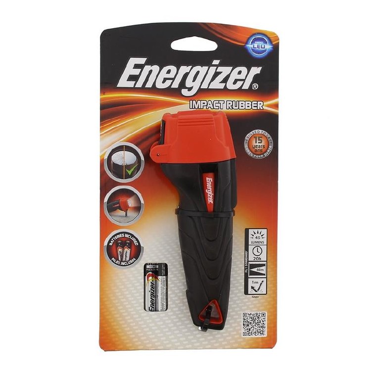 ENERGIZER 2 X AAA LED IMPACT RUBBER TORCH