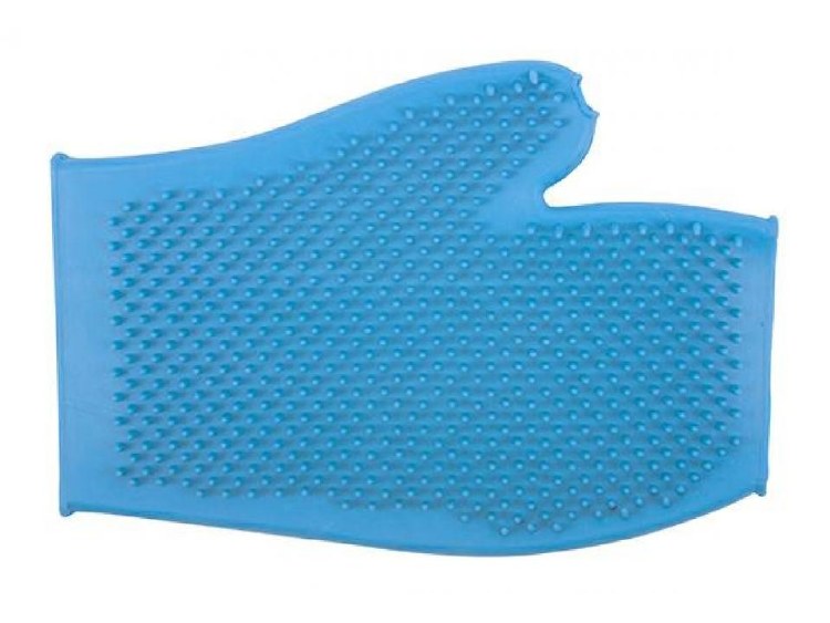 ERGO BLUE RUBBER GROOMING GLOVE
