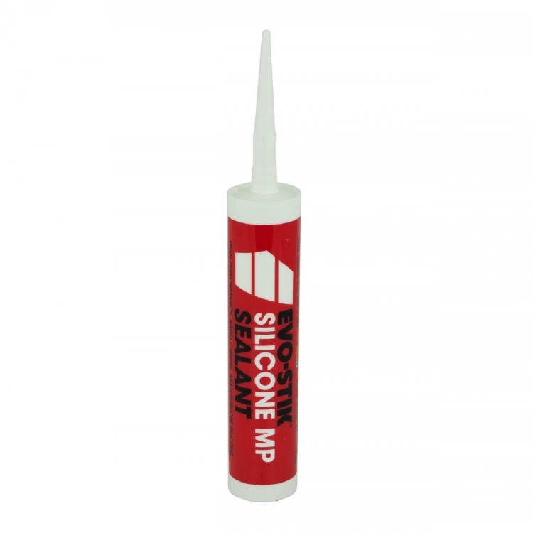 EVO-STIK MP RED TUBE SILICONE - WHITE