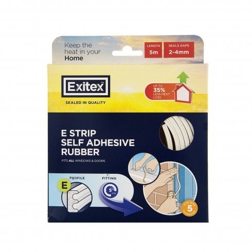 EXITEX WHITE ADHESIVE STRIP (E STRIP)