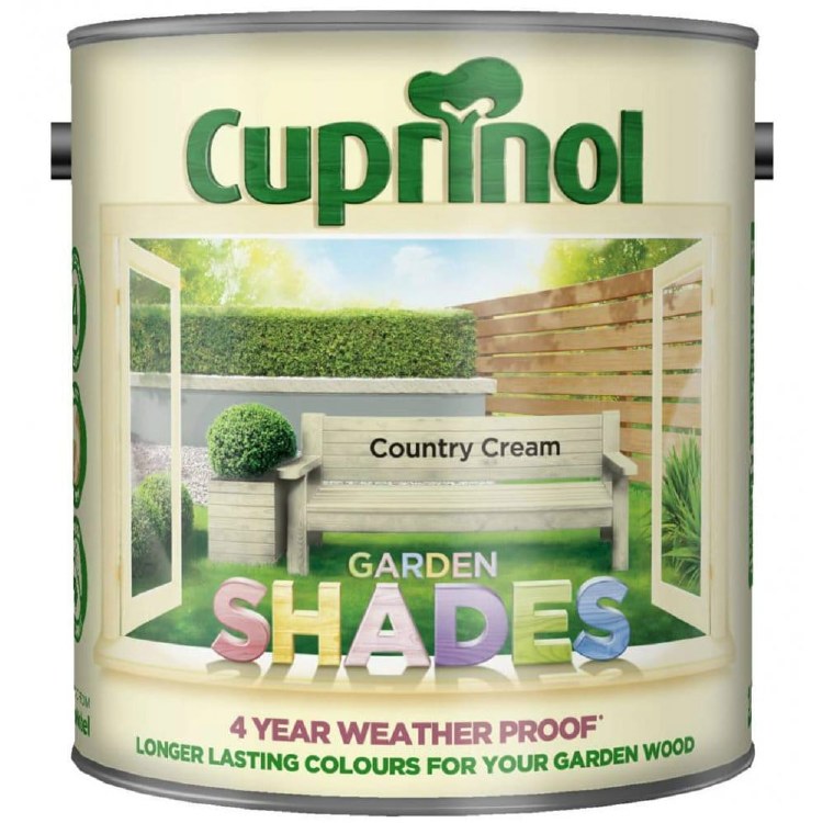 CUPRINOL GARDEN SHADES COUNTRY CREAM 2.5L