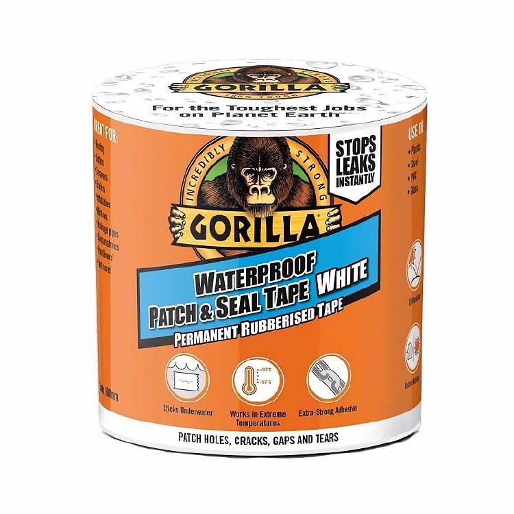 GORILLA W'EATHER PROOF WHITE PATCH &amp; SEAL TAPE