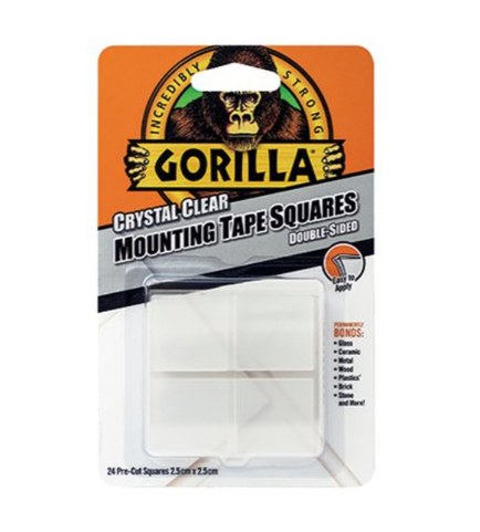 GORILLA MOUNTING TAPE SQUARES 24PK