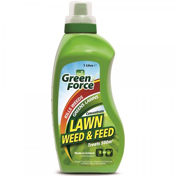 HYGEIA GREEN FORCE WEED AND FEED LIQUID 1LTR
