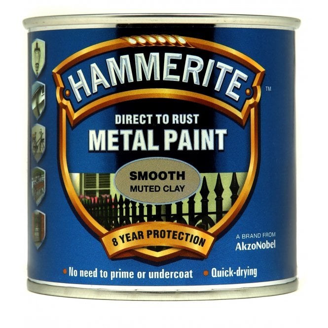 HAMMERITE DIRECT TO RUST METAL PAINT - SMOOTH MUTED CLAY 750ML