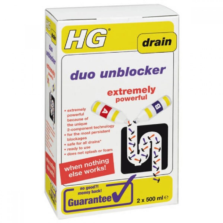 HG DUO DRAIN UNBLOCKER 500ML