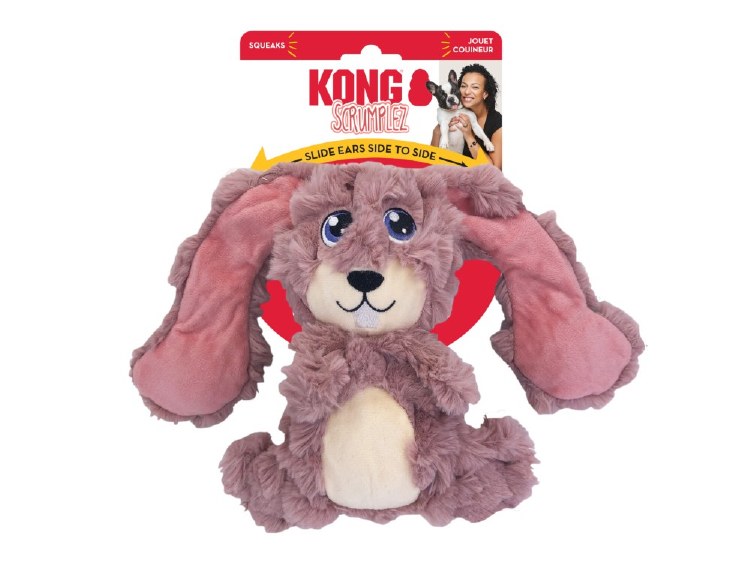 KONG SCRUMPLES BUNNY MED