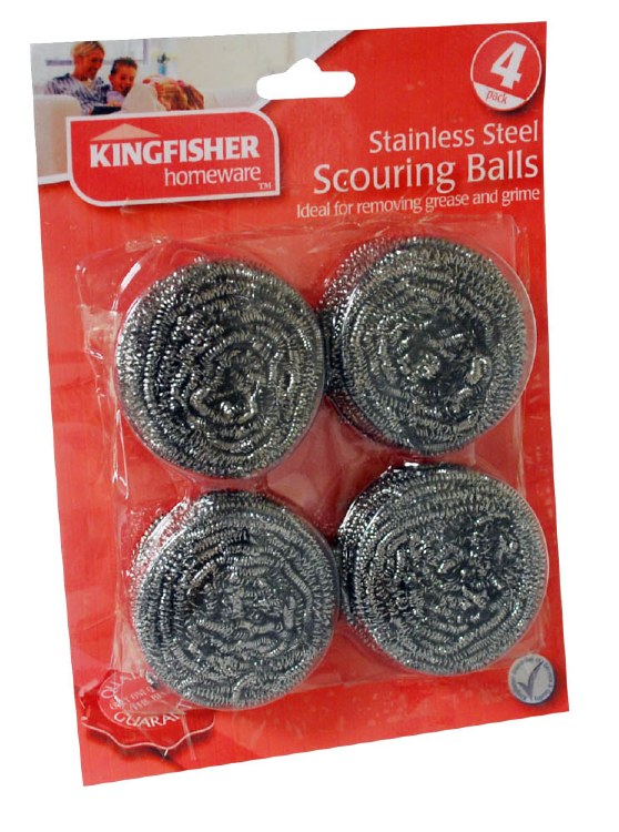 KSB100 KINGFISHER 4 PACK SCOURER BALL