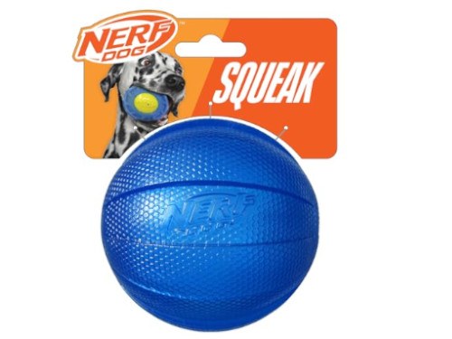 NERF SQUEAK BALL BLUE 3.8"
