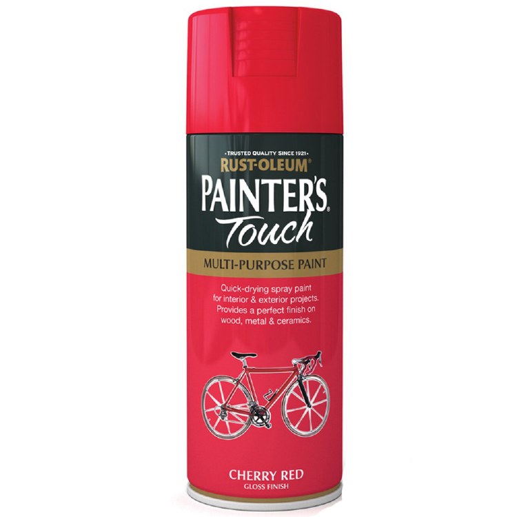 RUST-OLEUM PAINT TOUCH MULTI PURPOSE CHERRY RED SPRAY PAINT