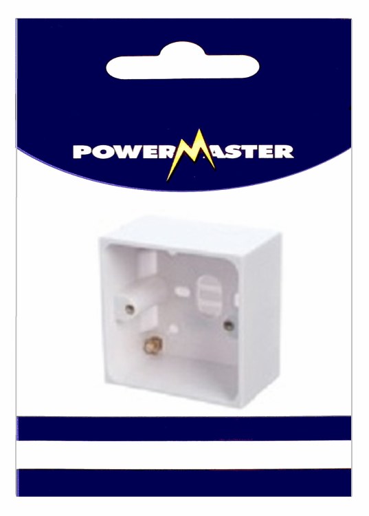 POWERMASTER 1 GANG 47MM PATTRESS BOX