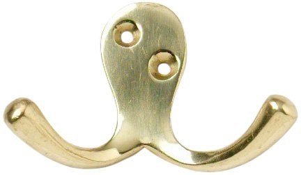 PREMIER TWIN ROBE HOOK BRASSED