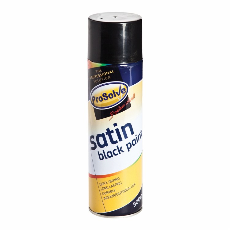 PROSOLVE BLACK SATIN SPRAY PAINT