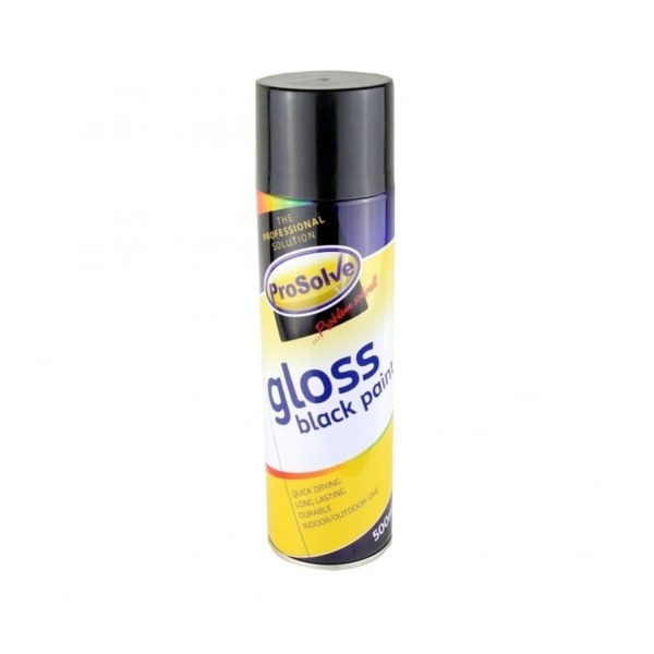 PROSOLVE GLOSS BLACK SPRAY PAINT