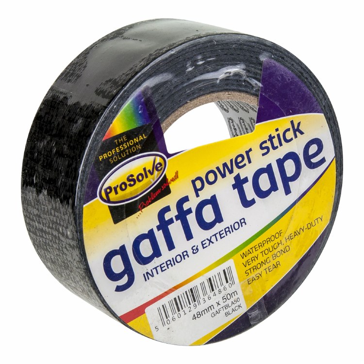 PROSOLVE GAFFA TAPE BLACK