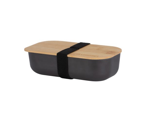 PURE BLACK BAMBOO LUNCH BOX