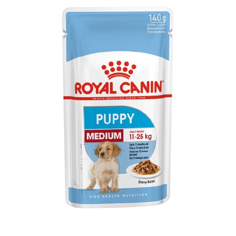 ROYAL CANIN MEDIUM PUPPY 140G POUCH