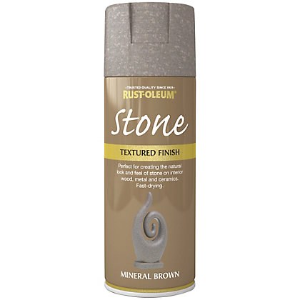 RUST-OLEUM TEXTURED STONE EFFECT MINERAL BROWN SPRAY PAINT