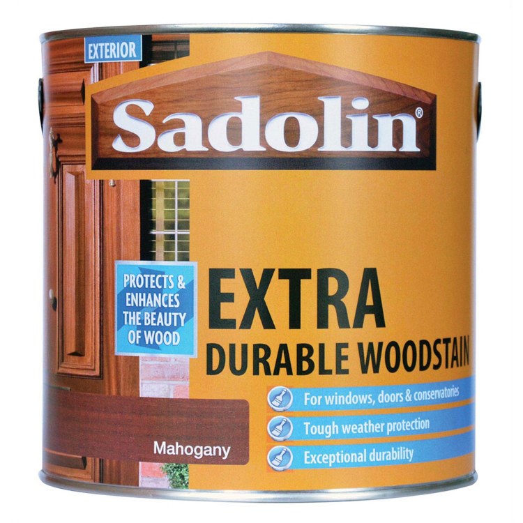SADOLIN EXTRA DURABLE WOODSTAIN MAHOGANY - 2.5L