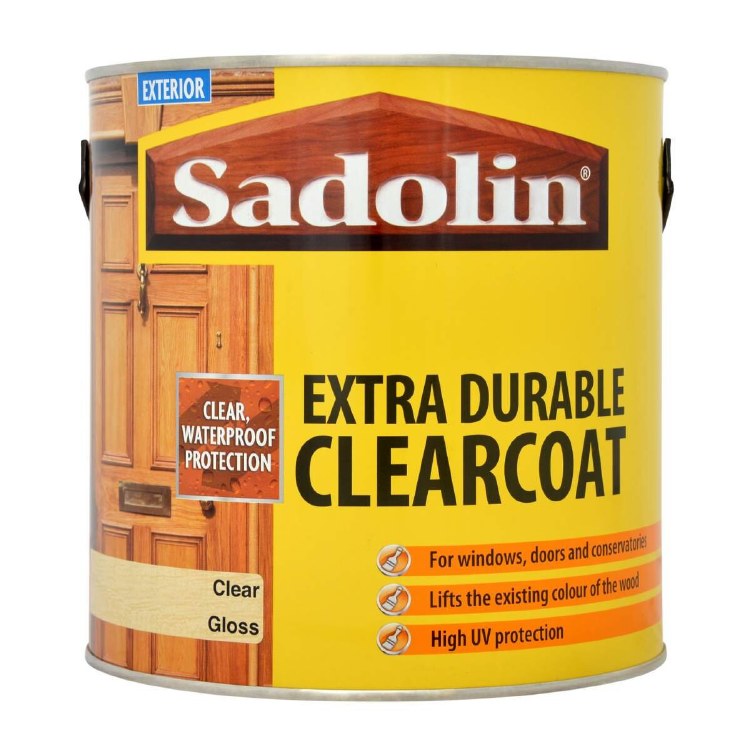SADOLIN EXTRA DURABLE CLEARCOAT GLOSS 2.5LITRE