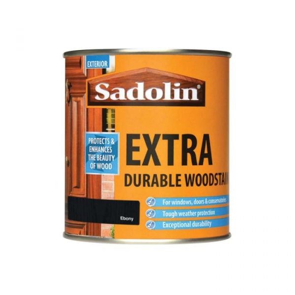 SADOLIN EXTRA DURABLE WOODSTAIN - EBONY 500ML