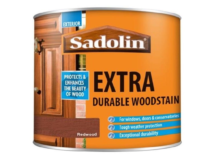 SADOLIN EXTRA DURABLE WOODSTAIN - REDWOOD 500ML
