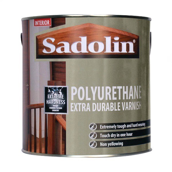 SADOLIN POLYURETHANE EXTRA DURABLE VARNISH 1L CLEAR SATIN