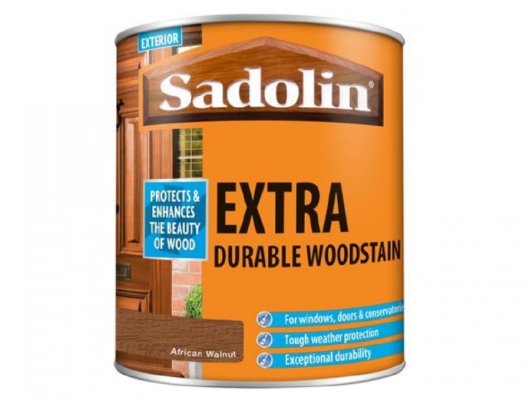 SADOLIN EXTRA DURABLE WOODSTAIN -  AFRICAN WALNUT 500ML