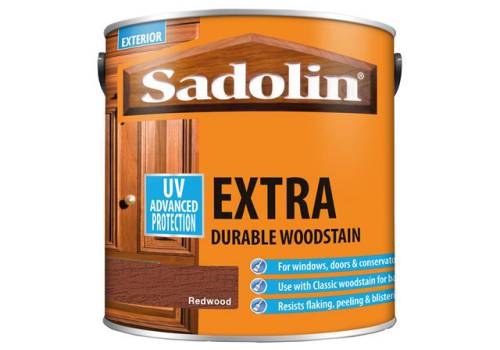 SADOLIN EXTRA DURABLE WOODSTAIN - REDWOOD 2.5 LTR