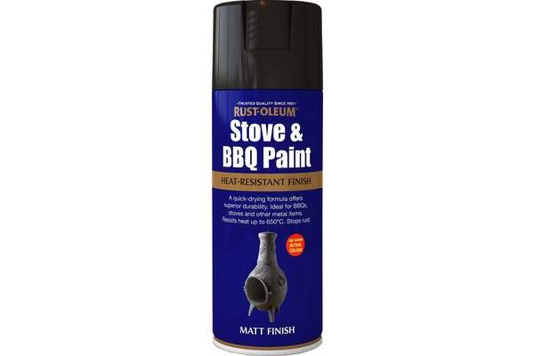 RUST-OLEUM PAINTER TOUCH MULTI-PURPOSE SPRAY PAINT - STOVE &amp; BBQ BLACK