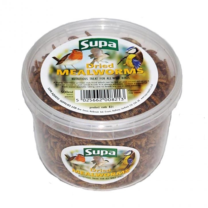 SUPA DRIED MEALWORMS 500ML